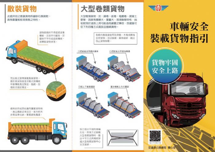 避免貨物掉落危及交通安全，高雄區監理所提醒「行車前檢查貨物綑綁情形」